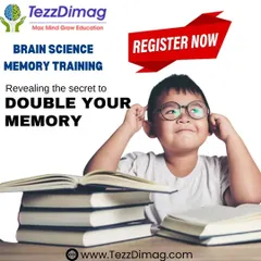 This graphic reveals the secret to doubling your memory through our brain science memory training. We help students unlock their potential. Register now to learn more.