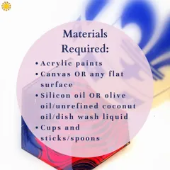A simple list of materials required for one of my online charity workshops. I always provide easy-to-find alternatives so anyone can join in.