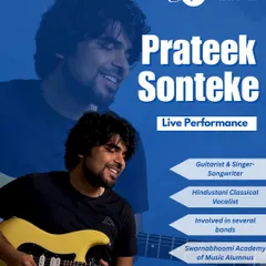 Our Bootcamp '25 will also feature a live performance from guitarist and singer-songwriter Prateek Sonteke. He is a Hindustani classical vocalist and an alumnus of the Swarnabhoomi Academy of Music.