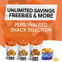 With our membership, you get unlimited savings, freebies, and personalized snack selections. It's the best way to save money, save time, and stay healthy.