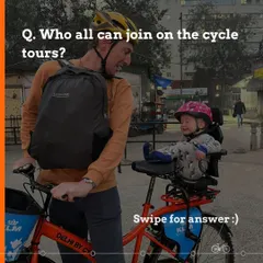 We believe cycling is for everyone, which is why we provide options like this secure and comfortable baby seat. It allows the whole family to join in on the adventure together.