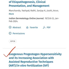 I was thrilled to be the first author on this review article about Exogenous Progestogen Hypersensitivity, published in the esteemed Indian Dermatology Online Journal (IDOJ).
