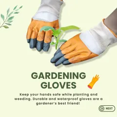 A good pair of gardening gloves is non-negotiable for me. These durable, waterproof gloves will keep your hands safe and clean from dirt, thorns, and prickles while you work with your plants.