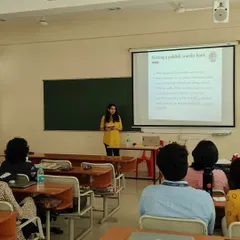 Giving a publishing workshop to MA English students. I'm passionate about sharing my knowledge and helping the next generation of writers navigate the industry.