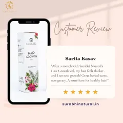 Hearing from you makes my day. This review from Sarita highlights how my Hair Growth Oil helped her see new growth and thicker hair in just a month, without the greasy feeling of other oils.