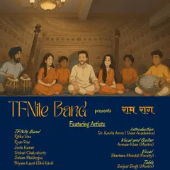 The poster for the 'Ram Raag' album, presented by the TFNite Band. I was featured as a guest artist on tabla for this devotional project.