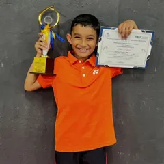 We are incredibly proud of our trainee Pratham for securing a Silver medal in the Under-11 Boys Doubles at the Karnataka State Badminton Championship. This is a testament to his hard work and our professional coaching approach.