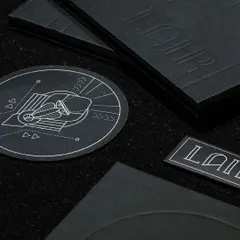 A journey redefined, an unexplored epicurean adventure. The small details, like our custom embossed napkins and geometric coasters, are all part of the Lair experience.