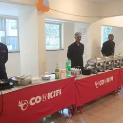 A live pasta station ready for a birthday party at Sobha Classic. Our chefs engage with guests, preparing fresh and customized dishes on the spot for an interactive dining experience.