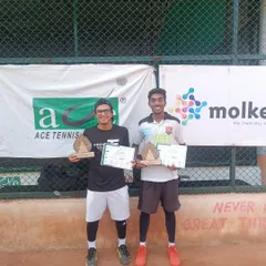 Our coaching extends to the men's professional circuit. We are proud to see our players clinch the title at the Men's 1 Lac doubles tournament, a testament to their skill and teamwork.