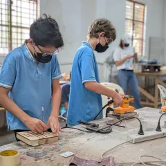 Making is for everyone, and we mean everyone. We love seeing our young makers get focused, solve problems, and work together. These are more than just woodworking skills; they're life skills like patience, collaboration, and the confidence that comes from building something real.