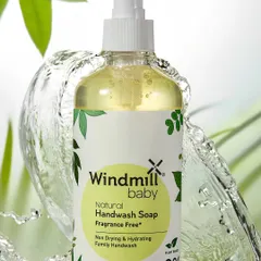 To reflect the natural, plant-based qualities of Windmill Baby handwash, I created this dynamic splash shot. Capturing the water in mid-air adds a feeling of freshness and purity, bringing the product's core message to life.