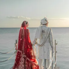 A quiet promise made against the endless horizon of Mauritius. My work often takes me to the world's most beautiful shores, where I capture love stories like this one at the Hilton Mauritius. This is for couples who dream of a destination wedding, blending the serenity of nature with the sanctity of their vows.