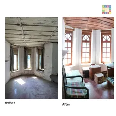 The power of restoration is in the reveal. This before-and-after of the Verdun House in Mussoorie, part of our pro-bono Restoration Clinic, shows how we can revive a dilapidated colonial bungalow, restoring its original wooden windows and ceilings to bring back warmth and light.