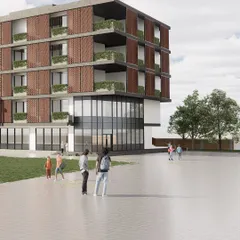 At AWE India School, we used computer-generated imagery (CGI) extensively during the design development process. This allowed us to test and refine facade strategies, including shading depth and material combinations, before construction began.