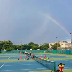 A beautiful rainbow over the courts during a tournament in Solapur. Some moments on the tennis journey are just unforgettable.