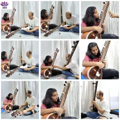 The journey of learning the sitar is a beautiful one, built on the timeless tradition of Guru-Shishya Parampara. Here you can see the beginning of a melodious journey with a new student, focusing on the fundamentals and nurturing a deep connection with the instrument from the very first day.