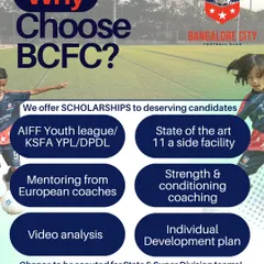 We offer a complete ecosystem for player development. From scholarships and participation in AIFF leagues to mentoring from European coaches and individual development plans, we provide a clear pathway from grassroots to professional teams.