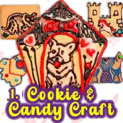 Our cookie and candy craft station is a huge hit at birthday parties. Kids love decorating their own delicious, eggless treats.