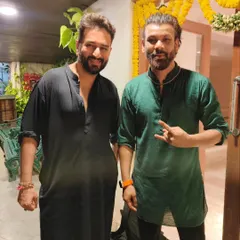 With the talented music director Shekhar Ravjiani at a private Diwali party. I get to meet and work with some of the best in the music industry.