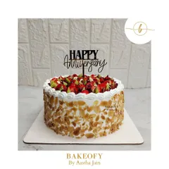 Our Premium Fresh Fruits Cake is a timeless favorite. It's loaded with seasonal fruits and surrounded by crunchy toasted almonds for the perfect texture.