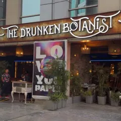The entrance to The Drunken Botanist in Cyber Hub. I make sure to show the location so my followers can easily find it.
