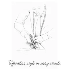 Every great garment begins with a vision. This sketch illustrates the starting point of our creative process, where effortless style is born on paper before it is brought to life in fabric.