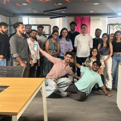 The wonderfully enthusiastic team at Zoo Media Network in Gurgaon after our Yoga Day session. Their energy was contagious, and it was a joy to guide them.