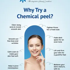A chemical peel is a versatile treatment with many benefits. It can clear away acne, tighten pores, fade dark spots, and smooth out fine lines, all without surgery. It's an excellent way to renew your skin's texture and achieve a fresh, even-toned look.