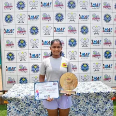 Another major win for Eshita, this time the Singles title at the NS U/14 Bengaluru tournament.