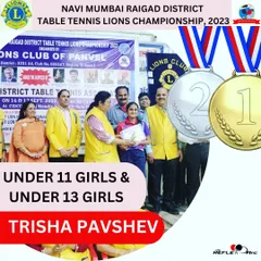 I am incredibly proud of Trisha Pavshev's performance, winning gold in both the Under 11 and Under 13 Girls categories at the Lions Club Championship. This is what dedication looks like.