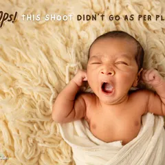Sometimes, the best shots are the ones you don't plan for. When this little one started yawning, we paused and captured the moment. I teach you to be flexible and find the beauty in the baby's natural behavior.