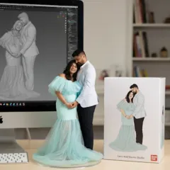 From a tender moment during your maternity photoshoot to a stunning 3D portrait statue for your desk. I capture the details of your outfits and expressions to create a perfect, full-color miniature of your special memory.