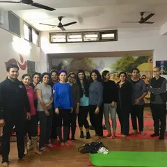 A group photo with some of my dedicated students after a fulfilling class at the Amritam Yoga Foundation studio. It is a blessing to see this yoga family grow and support each other on their wellness journey.