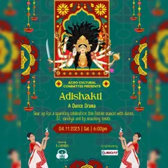 I was thrilled to be the featured DJ for Adishakti, a cultural event celebrating with dance, drama, and dandiya. My role was to keep the energy going with a festive DJ set.