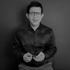 Another take on the intellectual character, showing a slightly different emotion. Auditions are about giving the casting director options.