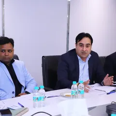 Our Partner, Vivek Jha, is seen here actively contributing to a discussion during the SEPC Post Budget Media Interaction Session. He provided expert analysis on how the union budget would affect various service industries.