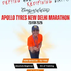 It's never too late. Nini started as an absolute beginner and at 52 years old, after just 3 months of structured training, she crushed her first half marathon. This is proof that with the right discipline, any goal is within reach.