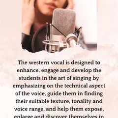 Our western vocal program is designed to develop the technical aspects of singing. We guide students in finding their vocal texture and range, helping them discover their voice across many genres.