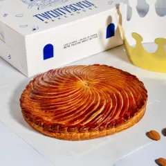 My Galette des Rois, or King's Cake, is a French tradition I bring to you every January. It's made of flaky puff pastry filled with almond cream, and each one has a hidden surprise inside.