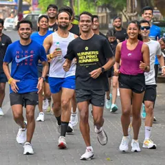 Running is often a solo sport, but we grow stronger in a community. Leading group runs in amchi Mumbai is one of my greatest joys. We build each other up, share the miles, and prove that teamwork makes the dream work.