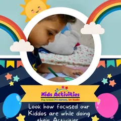 Look how focused our kiddos are during their activities. This child is completely absorbed in his drawing, a testament to the calm and engaging environment we provide. When children feel safe and supported, their ability to concentrate and learn blossoms.