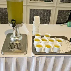 A refreshing drink station at a birthday party. My team ensures everything is set up and ready for guests to help themselves.