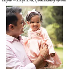 A laugh, a look, a forever memory captured. This candid moment between a dad and his daughter is what family photography is all about. It's the unposed, genuine connections that matter most.