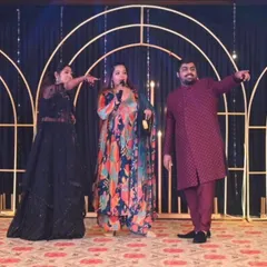 This is what pure fun looks like. I love inventing games that get guests laughing and competing in a friendly way, making the Sangeet interactive and memorable for everyone involved.