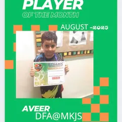 A huge congratulations to Aveer, our Player of the Month. A true force in attack, his clinical finishing and blistering pace are a nightmare for defenders.