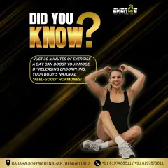 Did you know just 30 minutes of exercise a day can boost your mood? It's all about feeling amazing from the inside out.