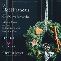 The announcement for "Un Noël Français," a series of festive French Christmas dinners I curated.