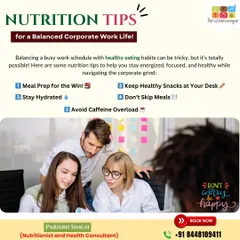 For busy professionals, maintaining a healthy lifestyle can be a challenge. I provide actionable nutrition strategies for the corporate world, focusing on meal prep, healthy snacking, and avoiding burnout to improve focus and productivity.