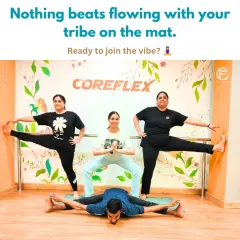 This is what our community is all about: lifting each other up, literally. Partner yoga is a fantastic way to build trust, improve balance, and share a few laughs. Your mat is waiting, are you coming?